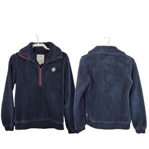 Horseware Ireland Equestrian Horse Blue Fleece 1/2 Zip Pullover Sweater Shirt S